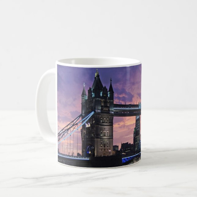 Vacker London Tower Bridge Kaffemugg (Framsida vänster)