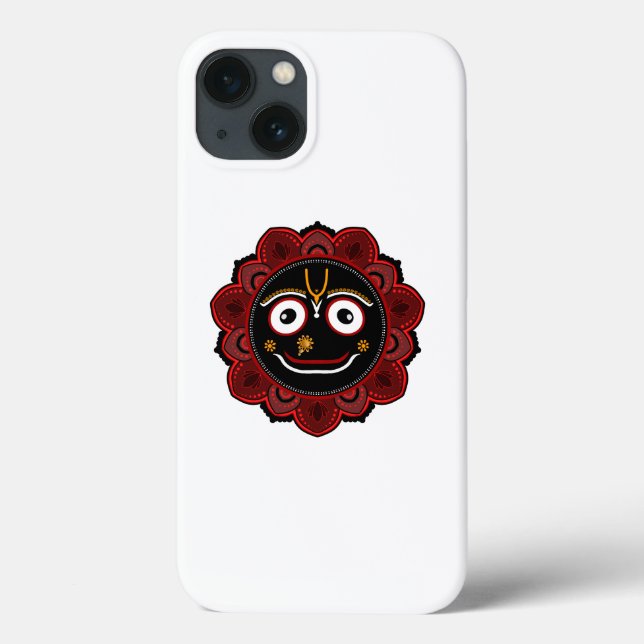 Vacker Lord Jagannath Puri Hinduisk Andaktsprodukt (Baksida)