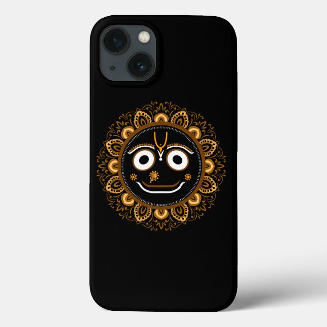 Vacker Lord Jagannath Puri Hinduisk Andaktsprodukt (Baksida)