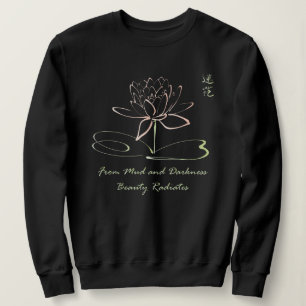 Vacker Lotus Flower Andlig Meditation Yoga T Shirt