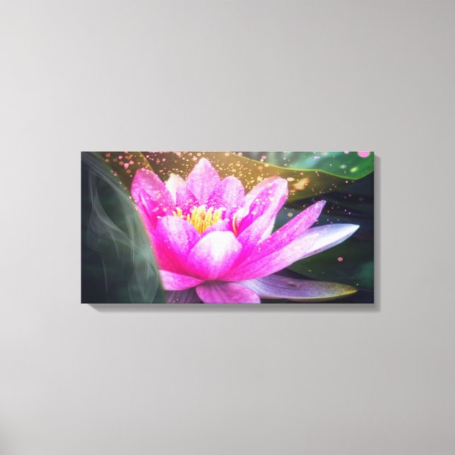 Vacker Lotus, Landskap, Zen Canvastryck (Framsida)