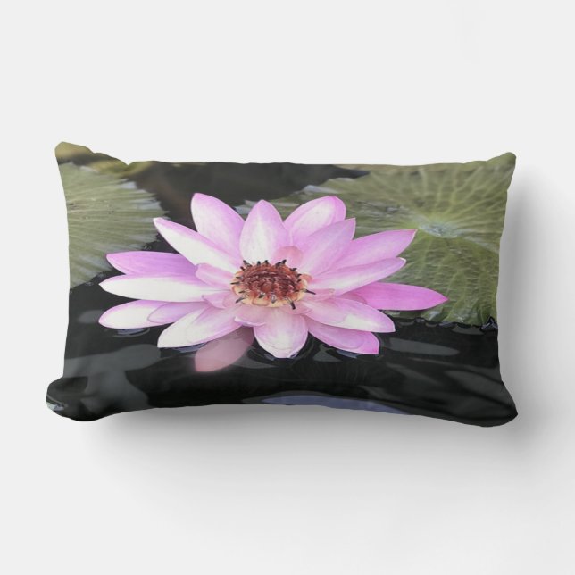 Vacker Lotus, Zen, Landskap Lumbarkudde (Framsida)