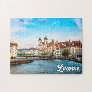Vacker Lucerne, Schweiz Pussel