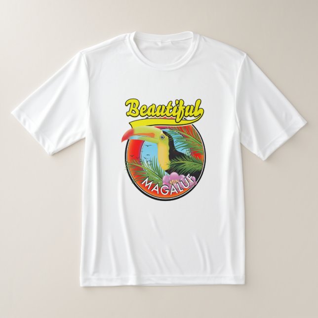 Vacker Magaluf, toucanlogotyp  T Shirt (Laydown)