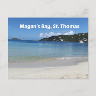 Vacker Magen's Bay, St. Thomas Vykort