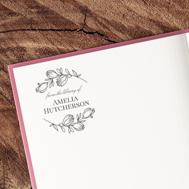 Vacker Magnolia Grenar från Bibliotek Självfärgande Stämpel (Skapare uppladdad)