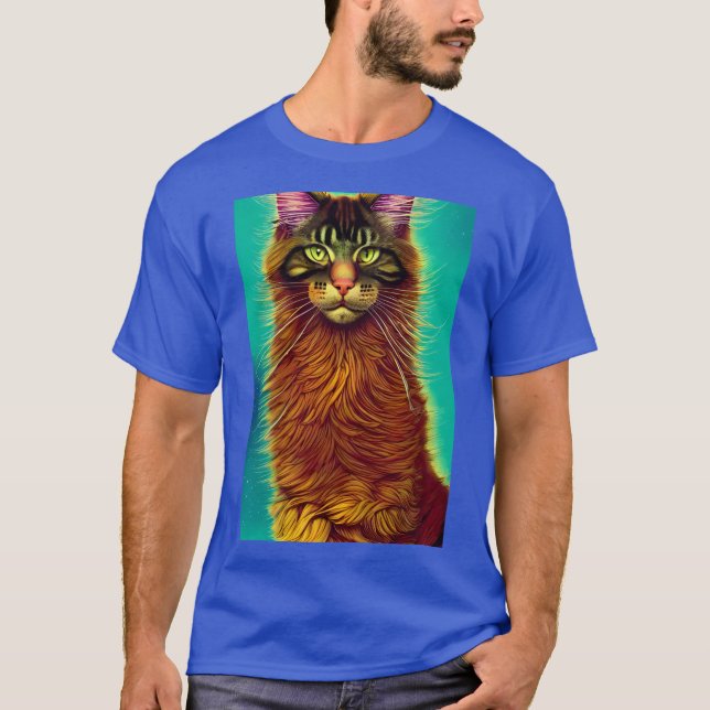 vacker maine coon cat Oversized T Shirt (Framsida)