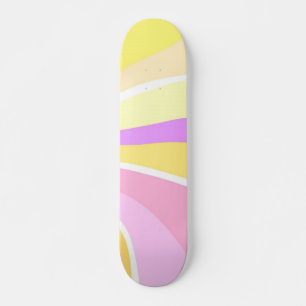 vacker målarfärg för sol abstrakt mini skateboard bräda 18,5 cm