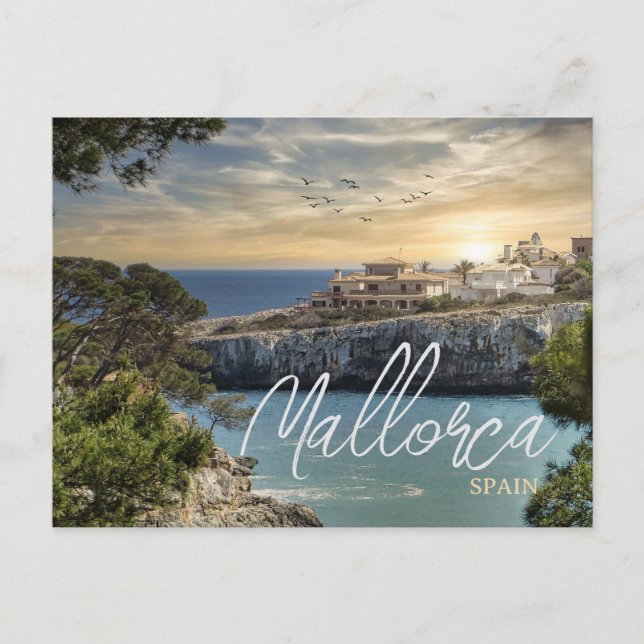 Vacker Mallorca Spanien Resa Vykort (Framsida)