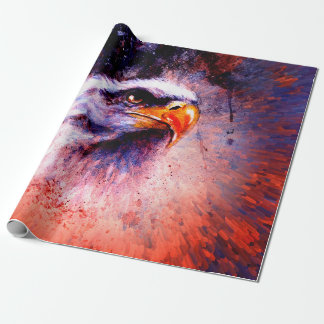 vacker målning av örn på en abstrakt bakgrav presentpapper