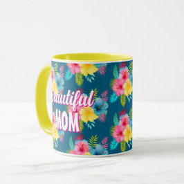 Vacker Mamma Tropical Flower Paradise Mugg