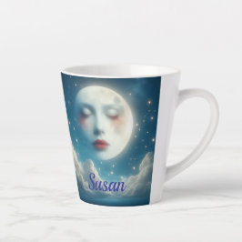 Vacker mån Latte-mugg