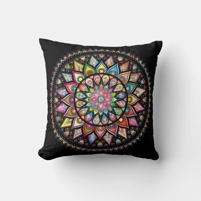 Vacker Mandala cushion Kudde (Framsida)