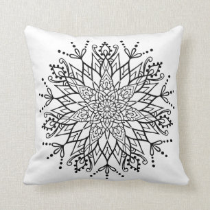 Vacker Mandala-kudde yoga tatuering meditation Kudde