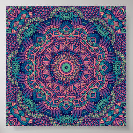 Vacker Mandala Poster