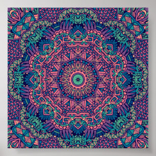 Vacker Mandala Poster