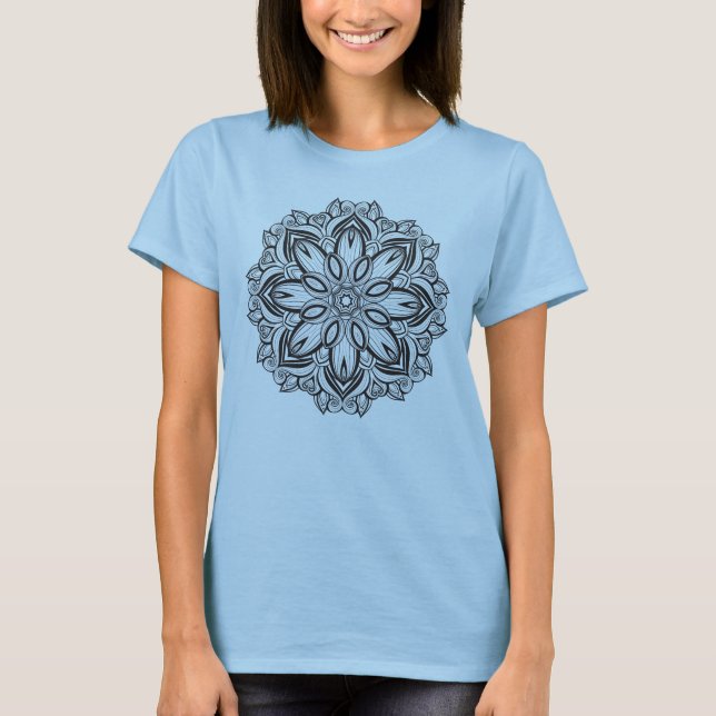 Vacker Mandala T Shirt (Framsida)