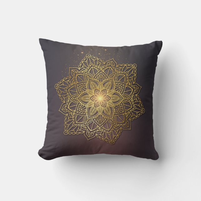 Vacker Mandala Throw Cushion 41 x 41 cm Kudde (Framsida)
