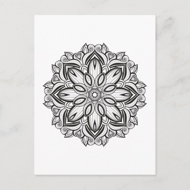 Vacker Mandala Vykort (Framsida)