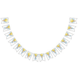 Vacker Måne Luft-ballong vattenfärg Vimplar