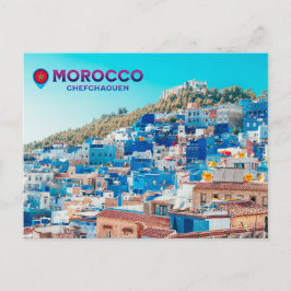 Vacker marockansk North Medina Blue City Vykort