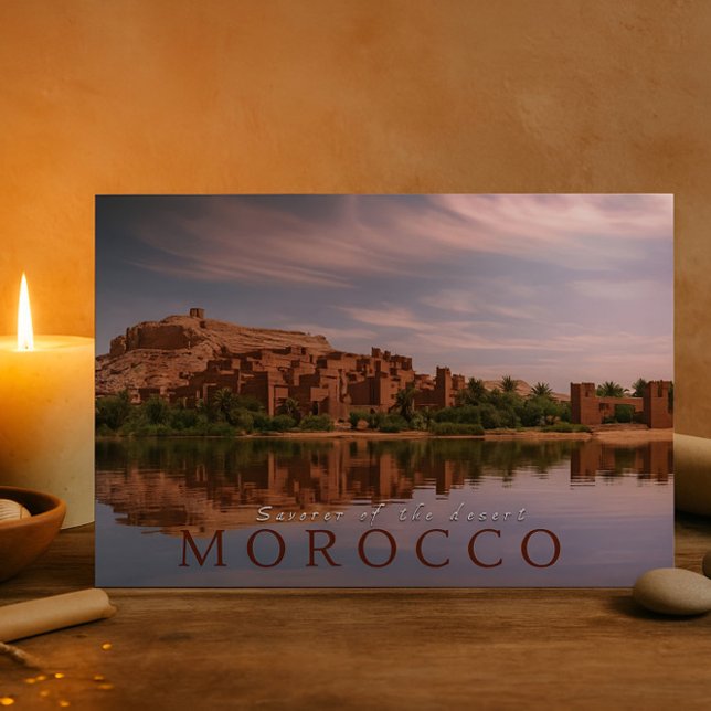 Vacker marockansk ökenarkitektur Ait Benhaddou Vykort (Morocco postcard )