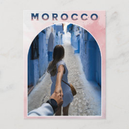 Vacker marockansk Souvenir Medina Blue City Vykort