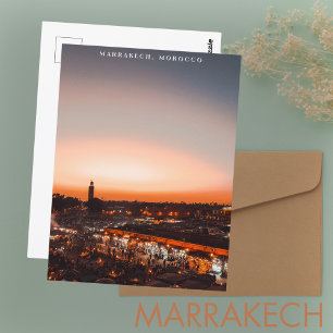 Vacker Marrakech Red Medina Sunset Vykort