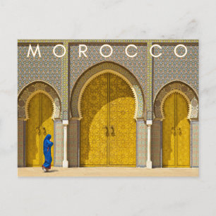 Vacker Marrakesh Medina Architecture Souvenir Vykort