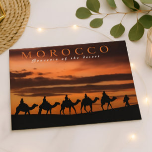 Vacker Marrakesh Sunset Marocko Desert Vykort