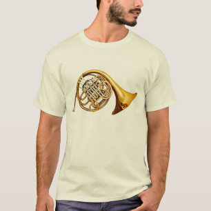 Vacker mässing fransk horn musikinstrument tee