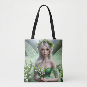 Vacker May Fairy i Lilies of the Valley Tygkasse