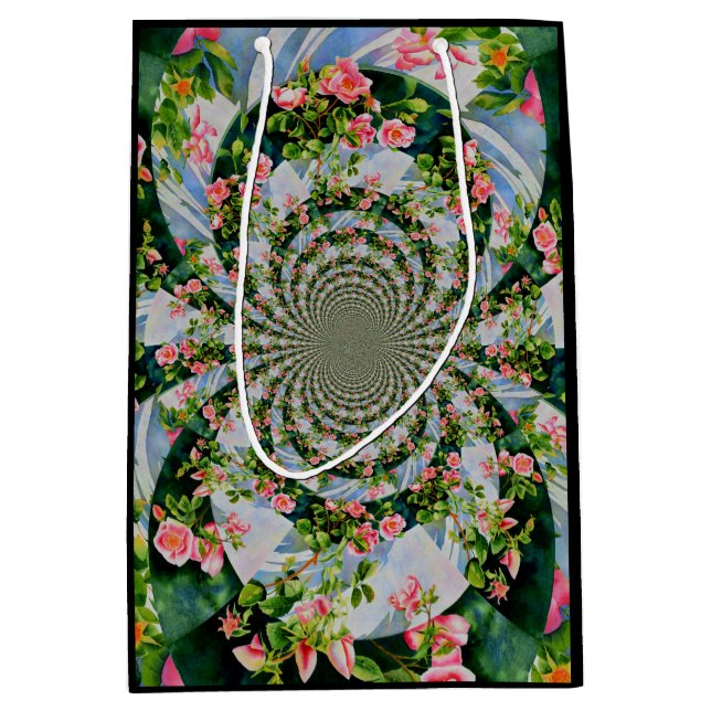 Vacker med rosa röd ros blommigt (Framsidan)