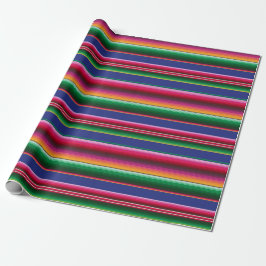 Vacker mexikansk serape Blanket Mönster Presentpapper