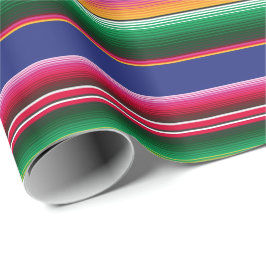 Vacker mexikansk serape Blanket Mönster Presentpapper