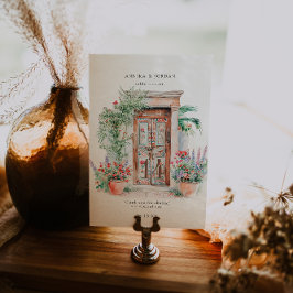 Vacker mexikansk ytterdörr | Bordskort