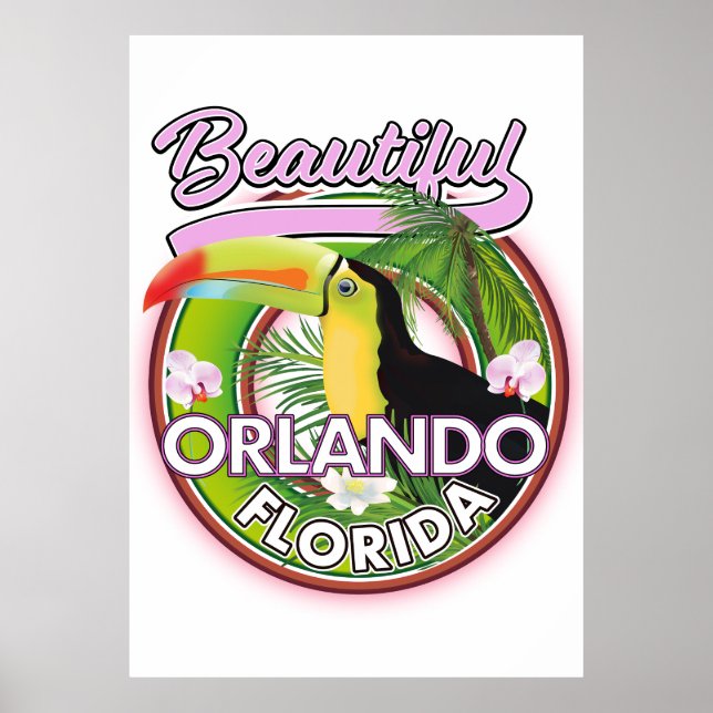 Vacker Miami Orlando reslogotyp Poster (Framsidan)
