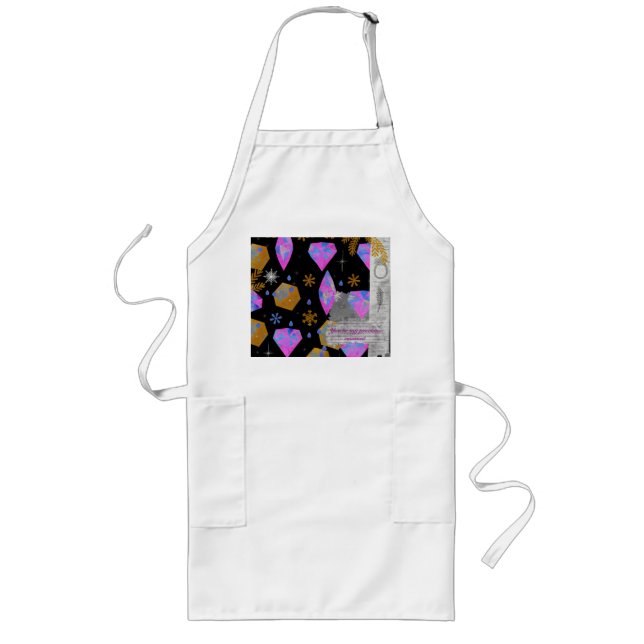 Vacker Minimal Fick Apron   Långt Förkläde (Framsidan)