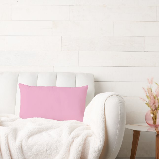 vacker mjuk rosa kastkudde lumbarkudde (Soffa)