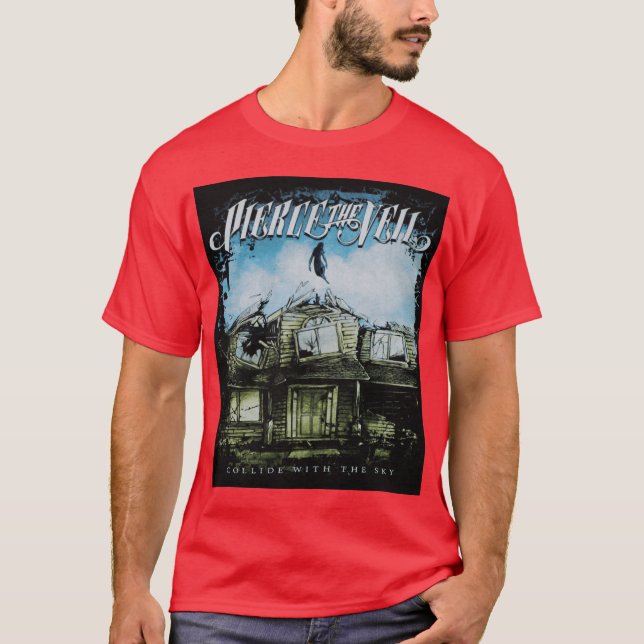 Vacker modell rockar slöjan 1 t shirt (Framsida)