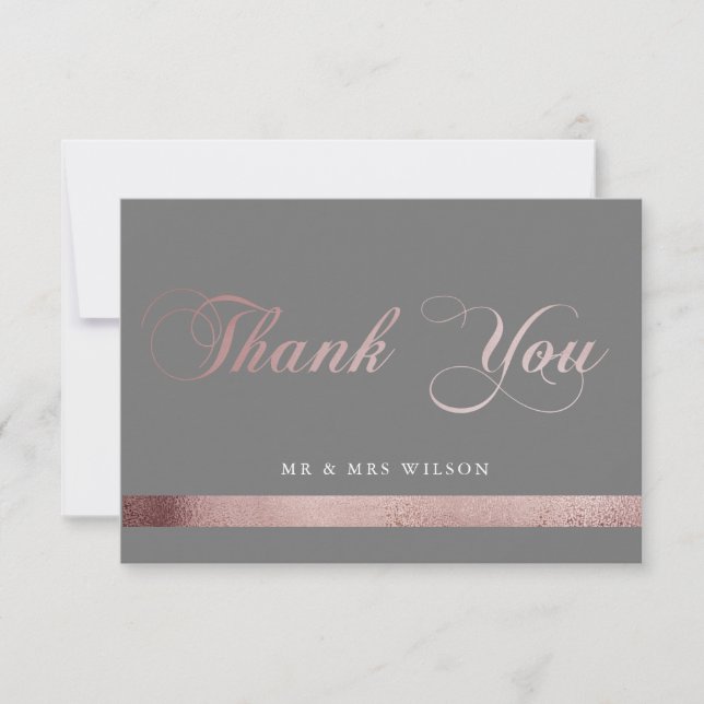 Vacker modern skrift | Tack-kort med foto OSA Kort (Framsida)