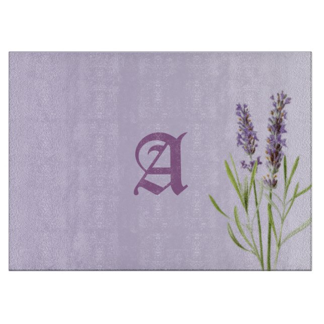 Vacker monogram lavendel (Framsidan)