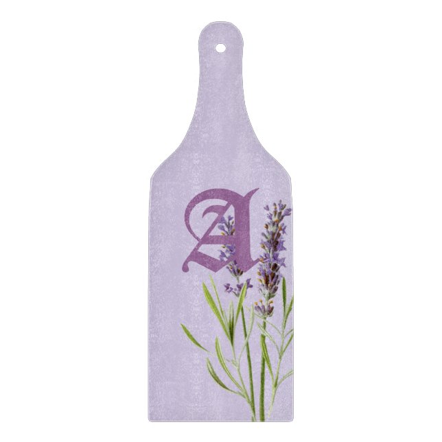 Vacker monogram lavendel (Framsidan)