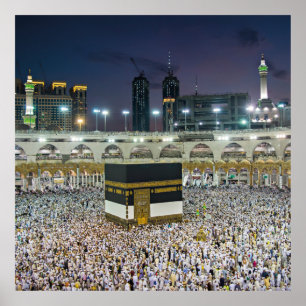 Vacker moque Mecca Islamic kaaba Gift Poster