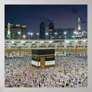 Vacker moque Mecca Islamic kaaba Gift Poster