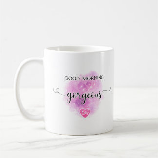Vacker morgonmugg årsdagspresent till henne kaffemugg