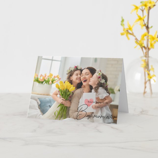 Vacker Mor's Day Gift Kort (Gul blomma)