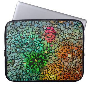 Vacker mosaik laptop fodral