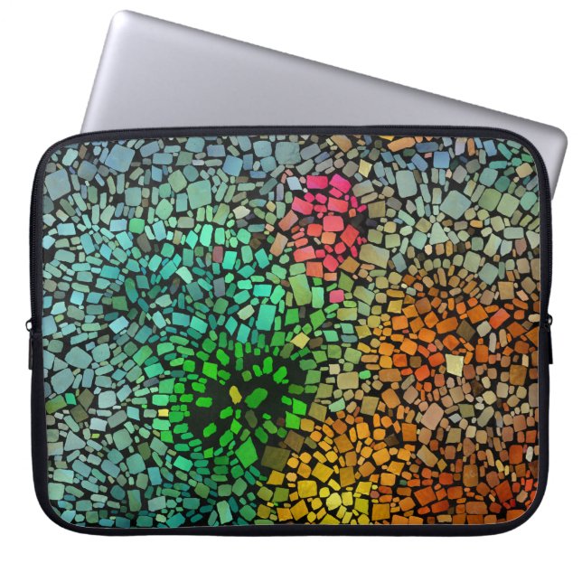 Vacker mosaik laptop fodral (Framsidan)