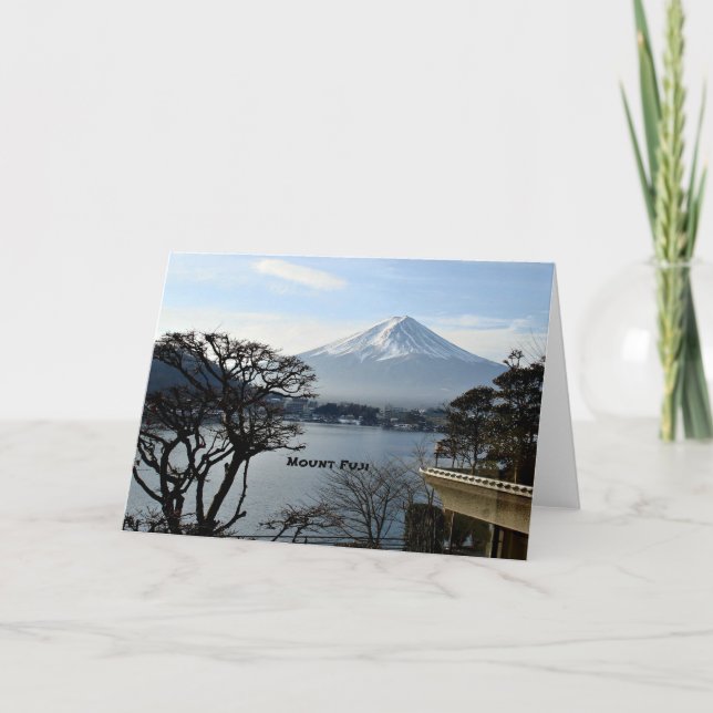 Vacker Mount Fuji Kort (Framsida)